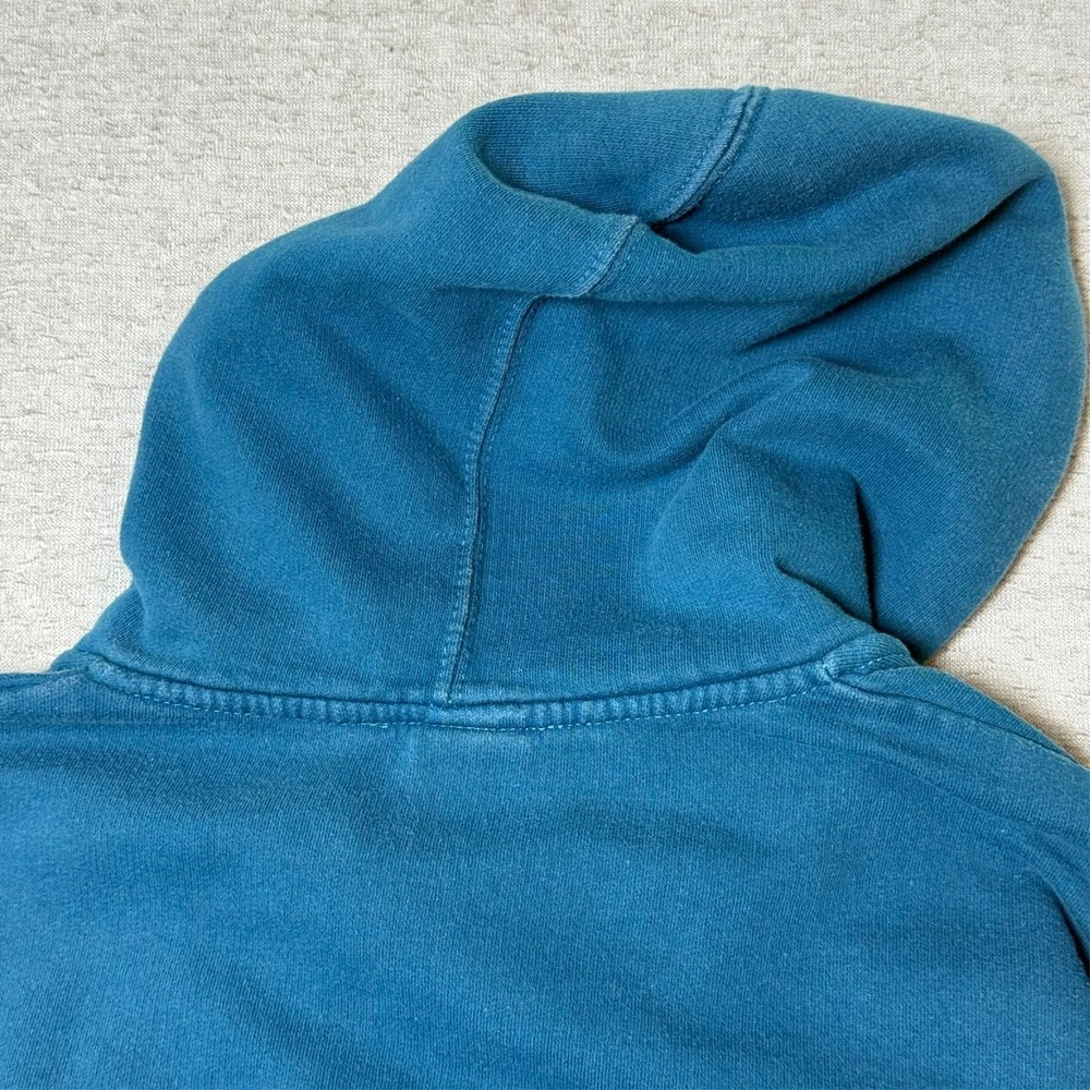 Vintage Womens Hoodie Zip Up Medium Blue Distressed Space Needle Seattle WA - Picture 5 of 10